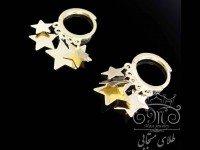 گوشواره طلای پولکی ستاره