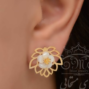 نیم ست گل صدفی