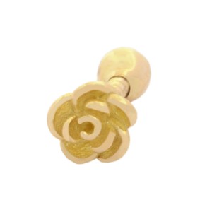 گوشواره طلا 18 عیار زنانه طلای مستجابی مدل گل کد 4