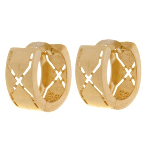 گوشواره طلا 18 عیار زنانه طلای مستجابی مدل جلوا کد 12