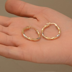 گوشواره طلا 18 عیار زنانه طلای مستجابی کد 03