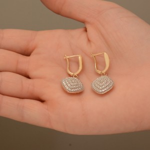 گوشواره طلا 18 عیار زنانه طلای مستجابی کد 05