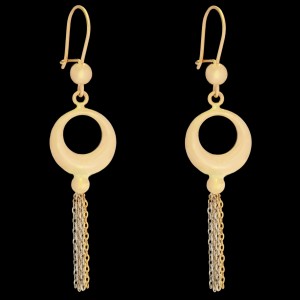 گوشواره طلا 18 عیار زنانه طلای مستجابی مدل آریانا کد 02