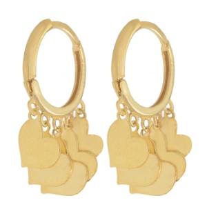 گوشواره طلا 18 عیار زنانه طلای مستجابی کد 670151
