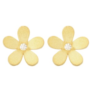 گوشواره طلا 18 عیار زنانه طلای مستجابی مدل گل کد 167085