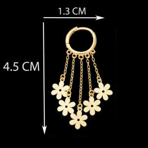 گوشواره طلا 18 عیار زنانه طلای مستجابی مدل 670150
