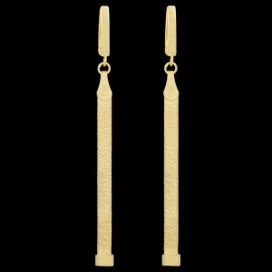 گوشواره طلا 18 عیار زنانه طلای مستجابی مدل هرینگبون کد 1