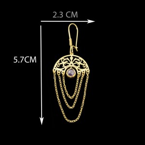 گوشواره طلا 18 عیار زنانه مدل 670140