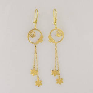 گوشواره طلا 18 عیار زنانه مدل 67027