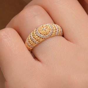 نیم ست طلا 18 عیار زنانه طلای مستجابی کد 67150