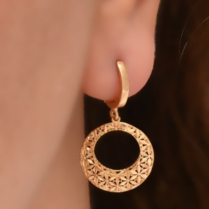 نیم ست طلا 18 عیار زنانه طلای مستجابی کد 677