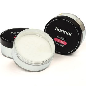 پودر تثبیت کننده آرایشی پودر فیکس فلورمار مدل Invisible Loose Powder حجم 18 گرم