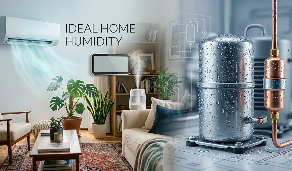 تعیین و تنظیم رطوبت ایده‌آل خانه از نظر مهندسی تاسیسات (HVAC)