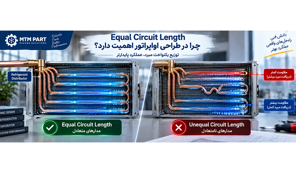 چرا Equal Circuit Length در طراحی اواپراتور اهمیت دارد؟
