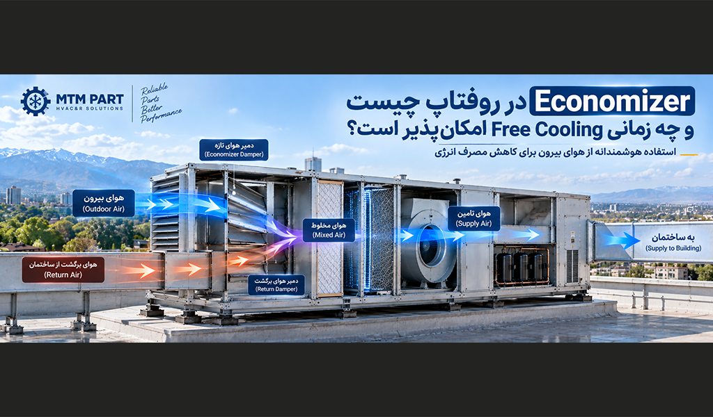 Economizer در روفتاپ چیست و چه زمانی Free Cooling امکان‌پذیر است؟
