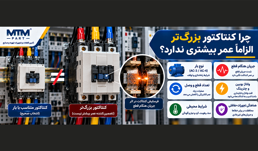 چرا کنتاکتور بزرگ‌تر الزاماً عمر بیشتری ندارد؟