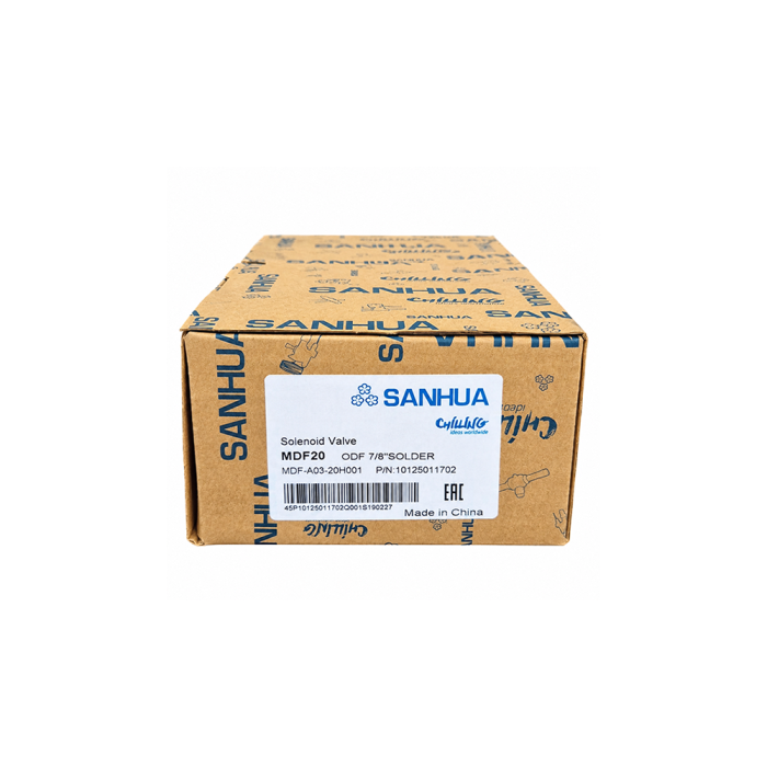 شیر برقی SANHUA مدل MDF20 سایز 7/8 اینچ با بوبین 220-240V