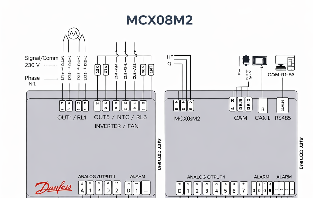 کنترلر Danfoss MCX08M2