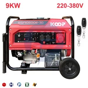 موتور برق بنزینی کوپ 9 کیلووات مدل KGF10500E 3D (تکفاز و 3 فاز)