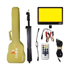 چراغ کمپینگ دو رنگ کانپکس مدل FR-19 COB RF با سه پایه