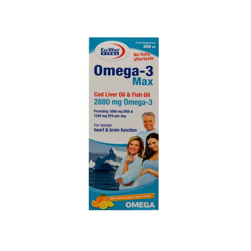 شربت امگا 3 مکس  یورو ویتال (Omega 3 max)