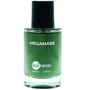 عطر ادوپرفیوم مردانه بایلندو مدل MEGAMARE حجم ۳۵ میلی لیتر خنک تلخ