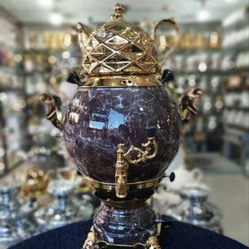 سماور گازی سه کاره نارون 6لیتر رنگ طوسی