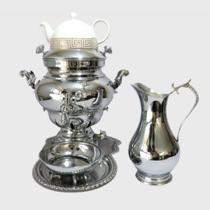 سرویس سماور گازی پایه زغالی باران (افسون)