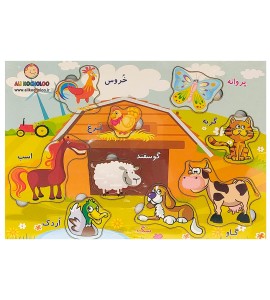 پازل چوبی حیوانات مزرعه