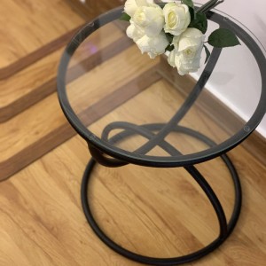 میز عسلی مدل ساعت شنی