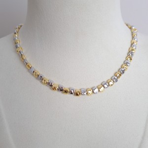 گردنبند سنگ منظم دو رنگ
