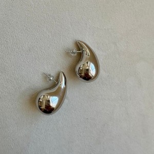 گوشواره قطره بوتگا کوچک استیل ( کد  3 در عکس )