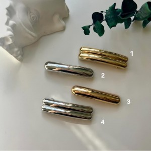گیره موی دو  ردیفه نقره ای (شماره 4 در تصویر)