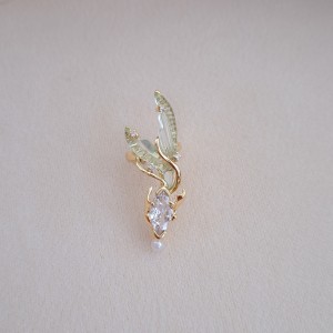 گوشواره ایرکاف ماهی دنباله دار سبز