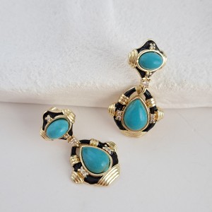 گوشواره سنگ فیروزه اصل