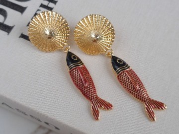 گوشواره ماهی قرمز زارا