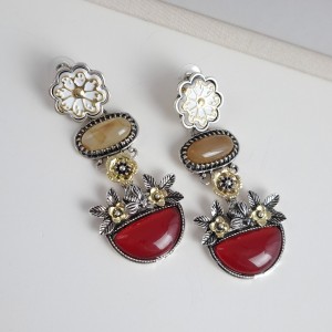 گوشواره گل‌ سنگی زارا