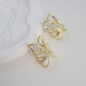 گوشواره ایرکاف پروانه طرح طلا (هر جفت)