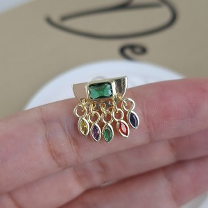 گوشوارهnنگین رنگی سواروسکی