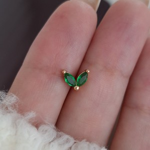 خرید پیرسینگ برگ سبز