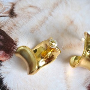 گوشواره طلایی لوگو YSL نقره‌ای*