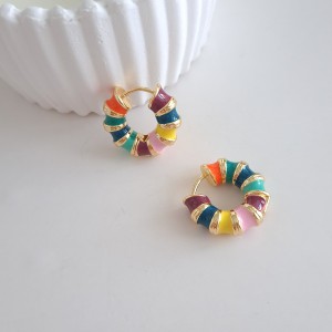 گوشواره هفت رنگ حلقه‌ای