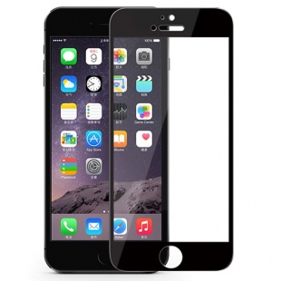محافظ صفحه نمایش شیشه ای مشکی +Apple iPhone 6 CP