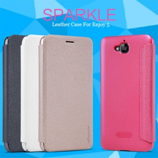 HUAWEI Enjoy 5 NEW LEATHER CASE- Sparkle Leather Case
