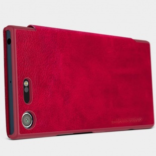 کیف محافظ چرمی نیلکین Sony Xperia XZ Premium Qin leather case