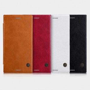 کیف محافظ چرمی نیلکین Sony Xperia XZ Premium Qin leather case