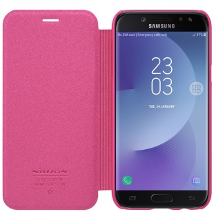 کیف محافظ چرمی نیلکین Nillkin Sparkle Leather Case For Samsung Galaxy J7 2017