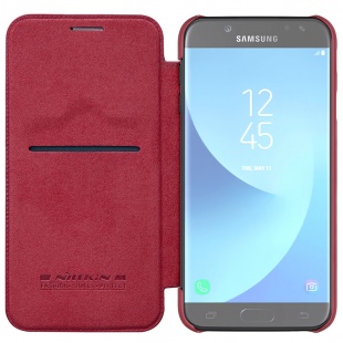 کیف محافظ چرمی نیلکین Nillkin Qin Leather Case For Samsung Galaxy J7 2017