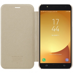 کیف محافظ چرمی نیلکین Nillkin Sparkle Leather Case For Samsung Galaxy J7 Nxt