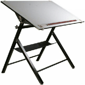 صفحه میز نقشه کشی لبه PVC اندازه 80 × 120(به همراه پایه)
